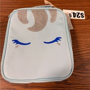 🌙 B148 Blue Unicorn Kids Lunch Bag